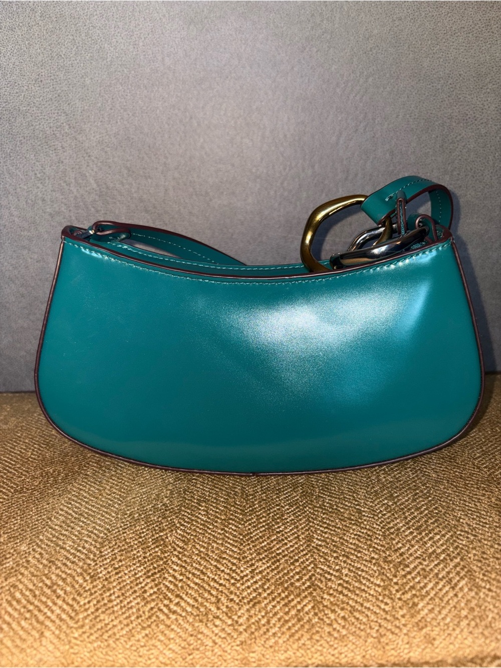 NEW STAUD patent leather Ollie bag